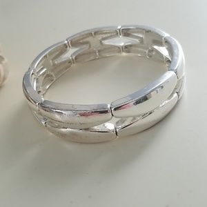 Napier Silver Stretch Bracelet